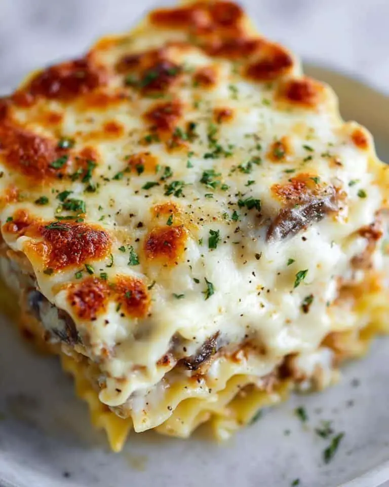 Creamy Spinach and Mushroom Lasagna Recipe