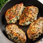 Stuffed Chicken Breast with Spinach, Sun-Dried Tomatoes, and Melty Mozzarella Recipe