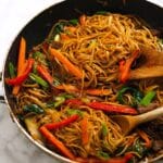 Chicken and Vegetable Lo Mein Noodles Recipe