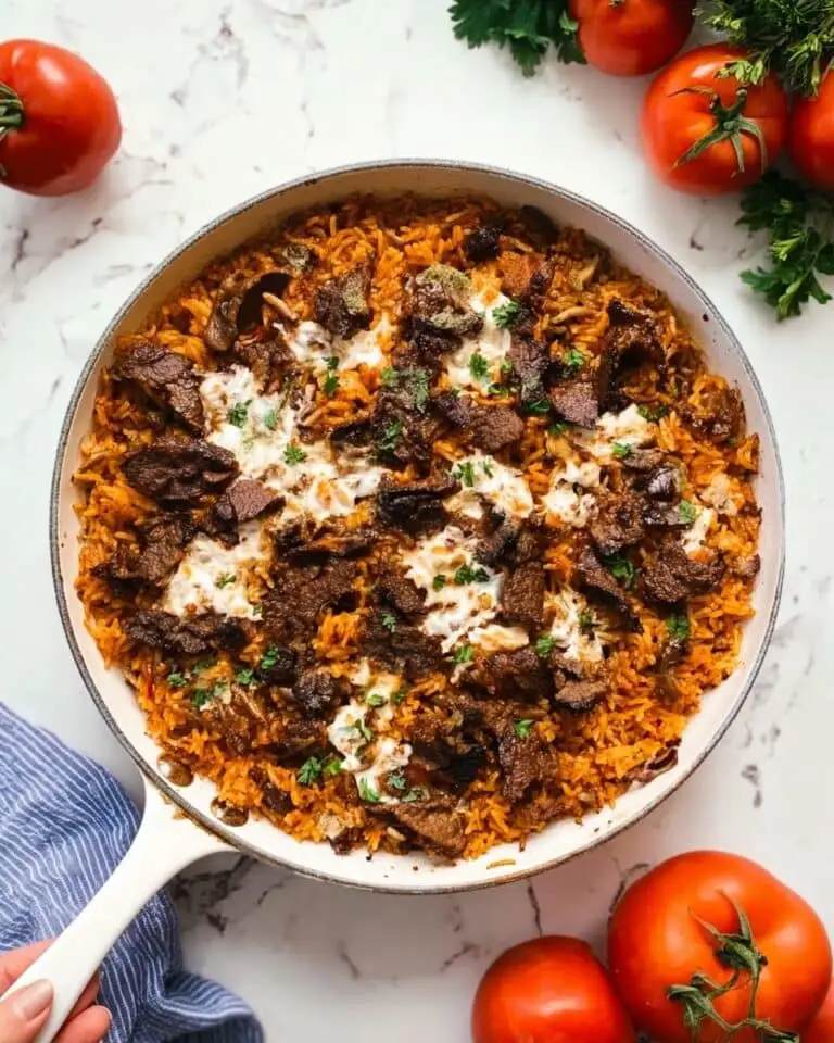 Steak and Queso Basmati Rice Skillet Recipe
