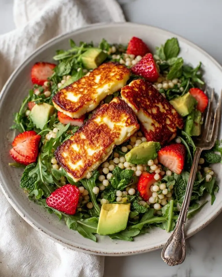 Easy Halloumi Salad With Couscous Recipe