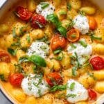 30-Minute Creamy Tomato Gnocchi with Burrata Recipe